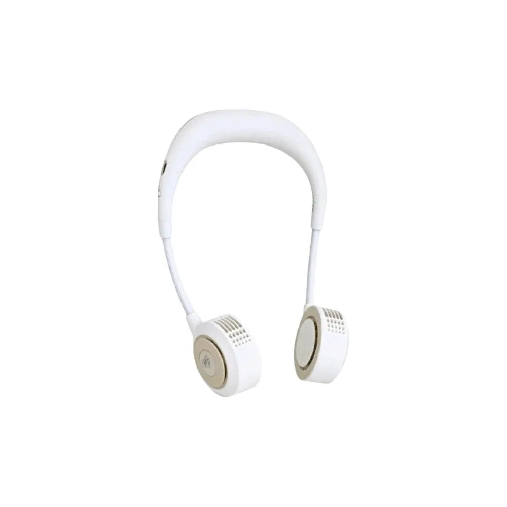 Foldable Design Bladeless Neck Fan Low Noise Operation Lightweight Construction Portable Neck Fan USB Powered 360° Cooling